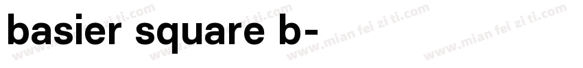 basier square b字体转换